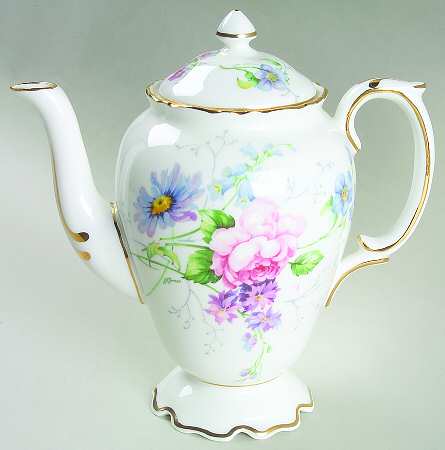 England's Glory (Scalloped) Coffee Pot & Lid