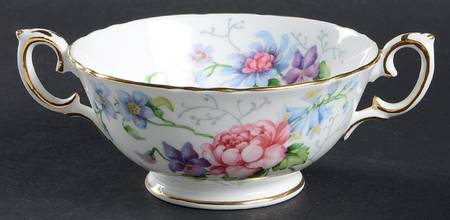 England's Glory (Scalloped) Footed Cream Soup Bowl