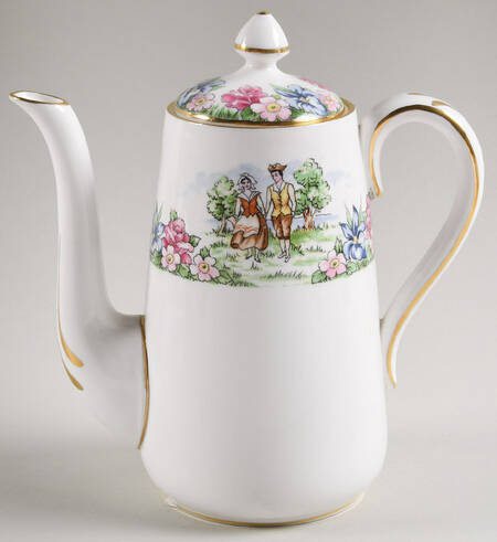 Evangeline's Arcadian Gardens Mini Coffee Pot & Lid