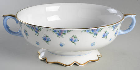 Forget Me Not Round Vegetable No Lid