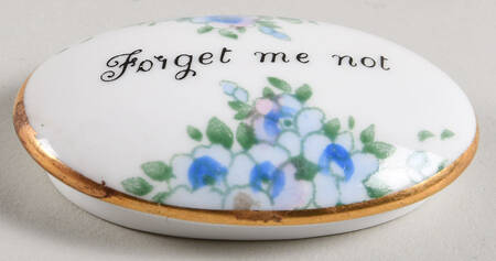 Forget Me Not Lid for 2" Mini Oval Box