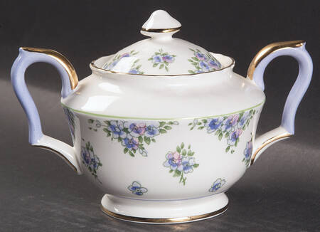 Forget Me Not Sugar Bowl & Lid