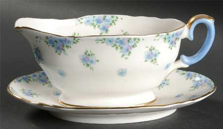 Forget Me Not Gravy Boat & Underplate
