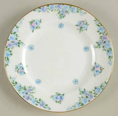 Forget Me Not Bread & Butter Plate
