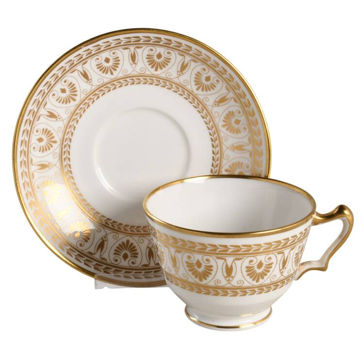 Footed Cup & Saucer Set