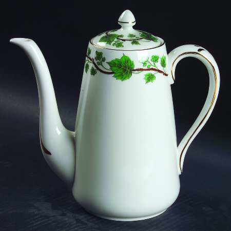 Green Vine Coffee Pot & Lid