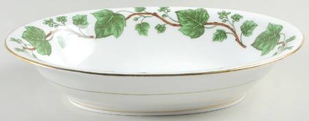 Green Vine 10" Oval Vegetable Bowl