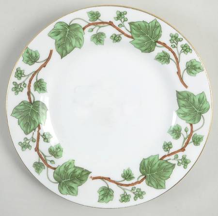 Green Vine Bread & Butter Plate