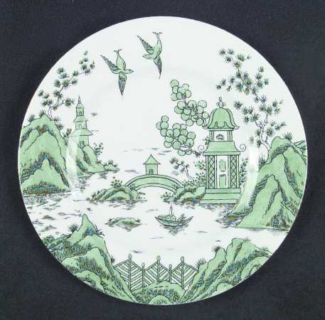 Green Willow Salad Plate