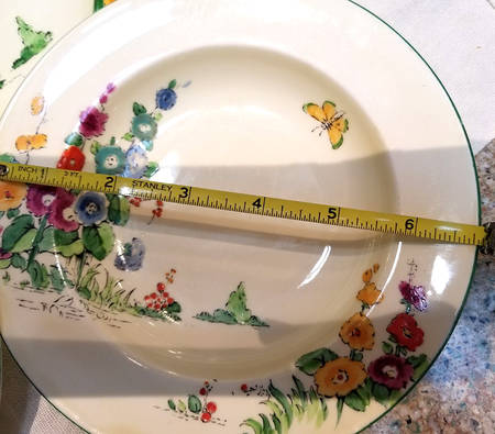 Hollyhock Rim Cereal Bowl