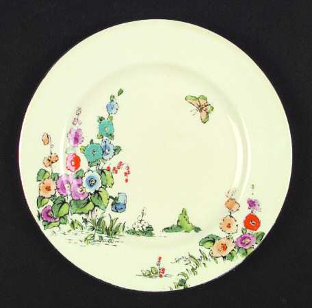 Hollyhock Salad Plate