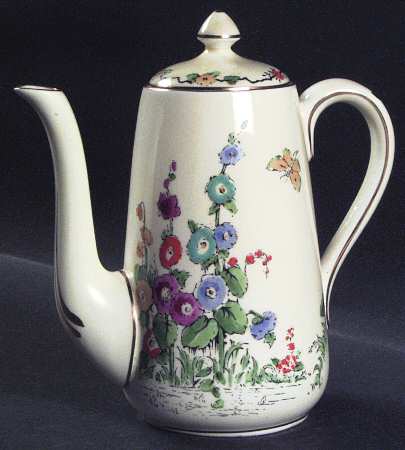 Hollyhock Mini Coffee Pot & Lid