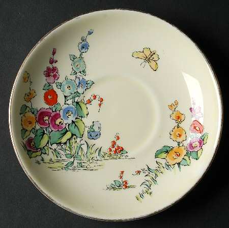 Hollyhock Saucer for Oversized Cup