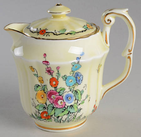 Hollyhock Creamer & Lid