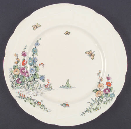 Hollyhock Dinner Plate