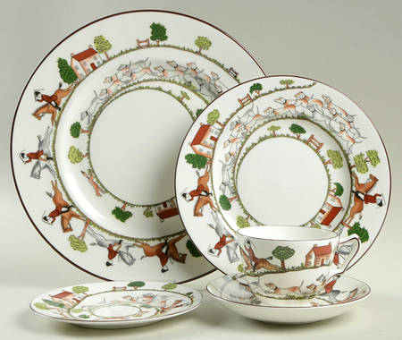Hunting Scene 5 Piece Place Setting