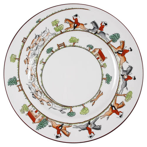 Hunting Scene Dinner Plate