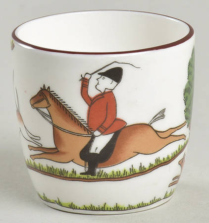 Hunting Scene Single Egg Cup