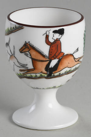 Hunting Scene Single Egg Cup