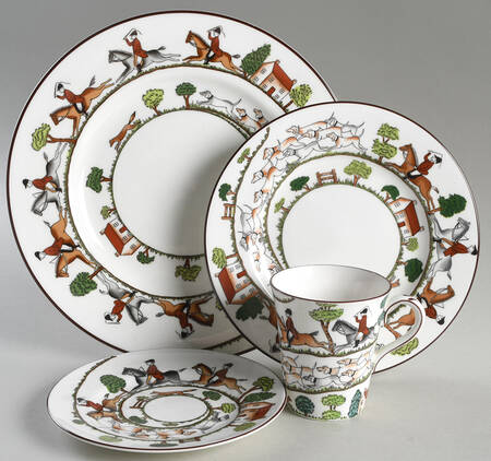 Hunting Scene 4 Piece Place Setting