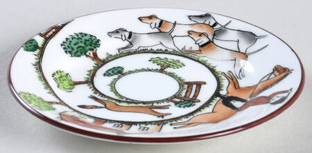 Hunting Scene Mustard Underplate