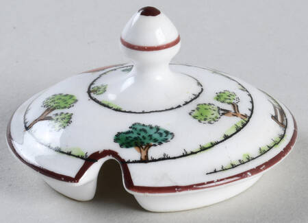 Hunting Scene Lid for Mustard Jar