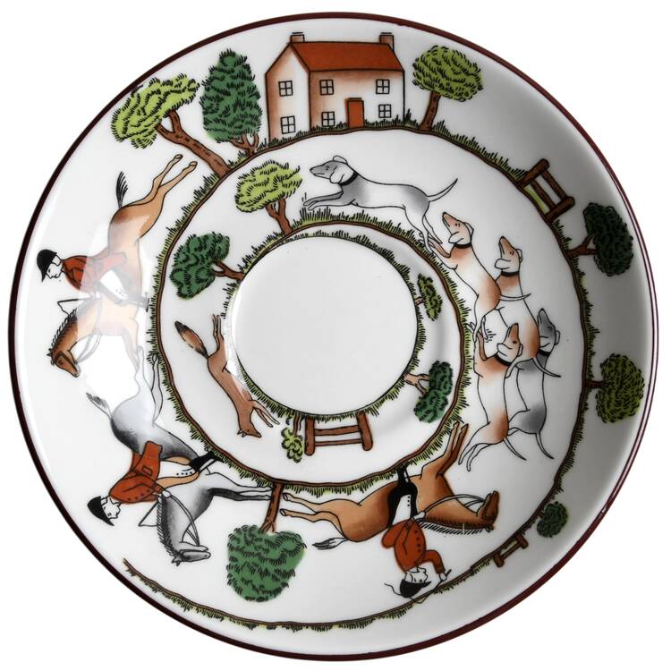 Hunting Scene Saucer