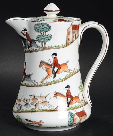 Hunting Scene Hot Water Jug & Lid