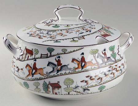 Hunting Scene Tureen &  Lid