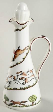 Hunting Scene Cruet with Stopper