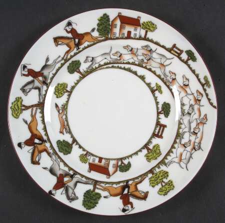 Hunting Scene Salad Plate