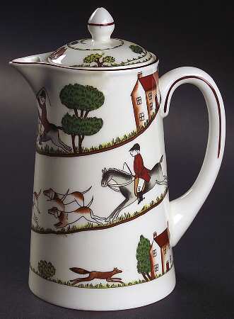 Hunting Scene Hot Water Jug & Lid