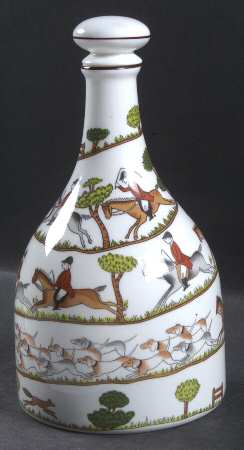 Hunting Scene Decanter and Stopper