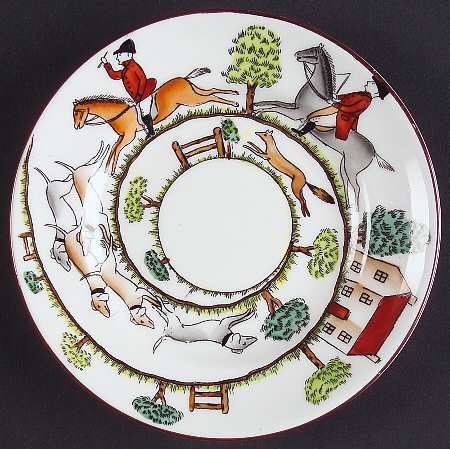 Hunting Scene Underplate for Jam/Jelly