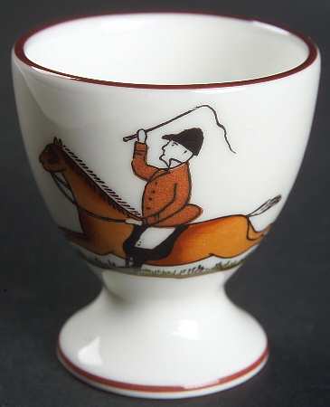 Hunting Scene Single Egg Cup