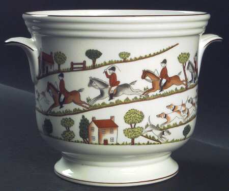 Hunting Scene Large Cachepot