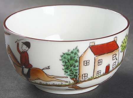 Hunting Scene Mini Open Sugar Bowl