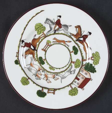 Hunting Scene Dessert/Pie Plate