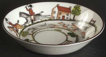 Hunting Scene Fruit/Dessert (Sauce) Bowl