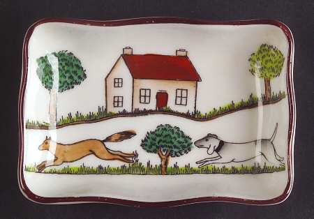 Hunting Scene Small Ashtray
