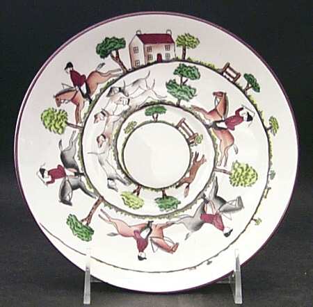 Hunting Scene Saucer for Jumbo Cup