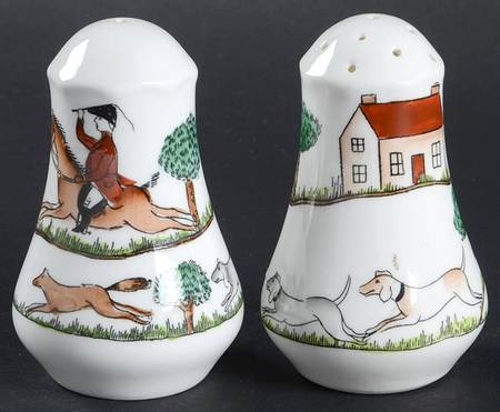 Hunting Scene Salt & Pepper Set