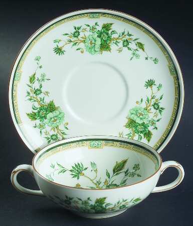 Kowloon Flat Cream Soup Bowl & Saucer Set
