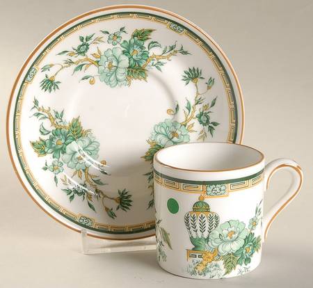 Kowloon Flat Demitasse Cup & Saucer Set