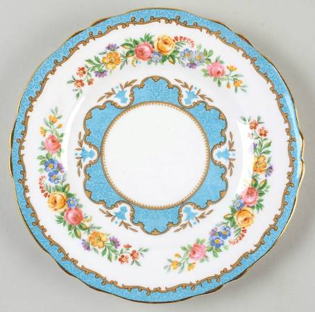 Lyric Tunis Blue (Embossed Line Rim) Bread & Butter Plate