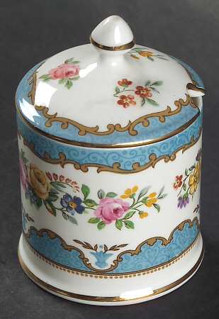 Lyric Tunis Blue (Embossed Line Rim) Jam/Jelly & Lid