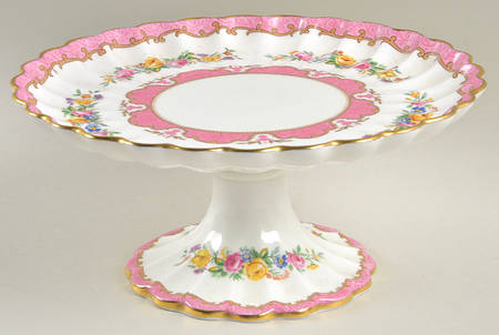 Lyric Tunis (Scalloped) Round Compote (Height X Width)