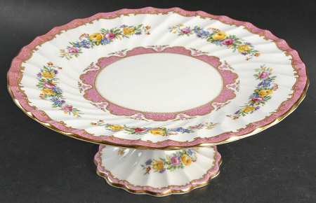 Lyric Tunis (Scalloped) 10" Diameter Pedestal Cake Stand