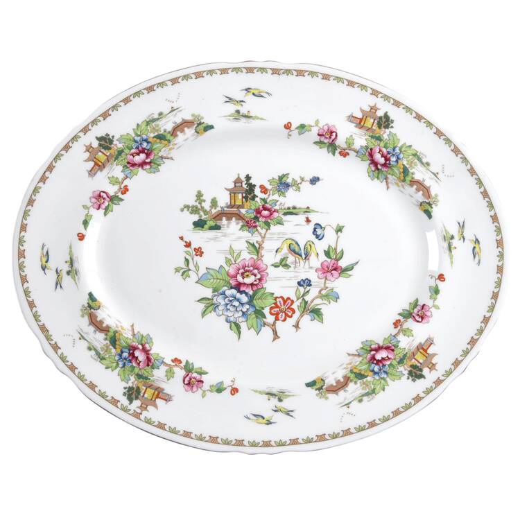 Pagoda 13" Oval Serving Platter