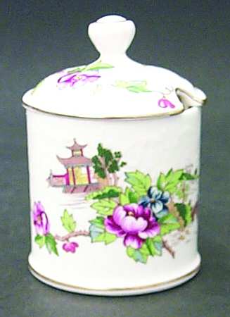 Pagoda Mustard Jar & Lid